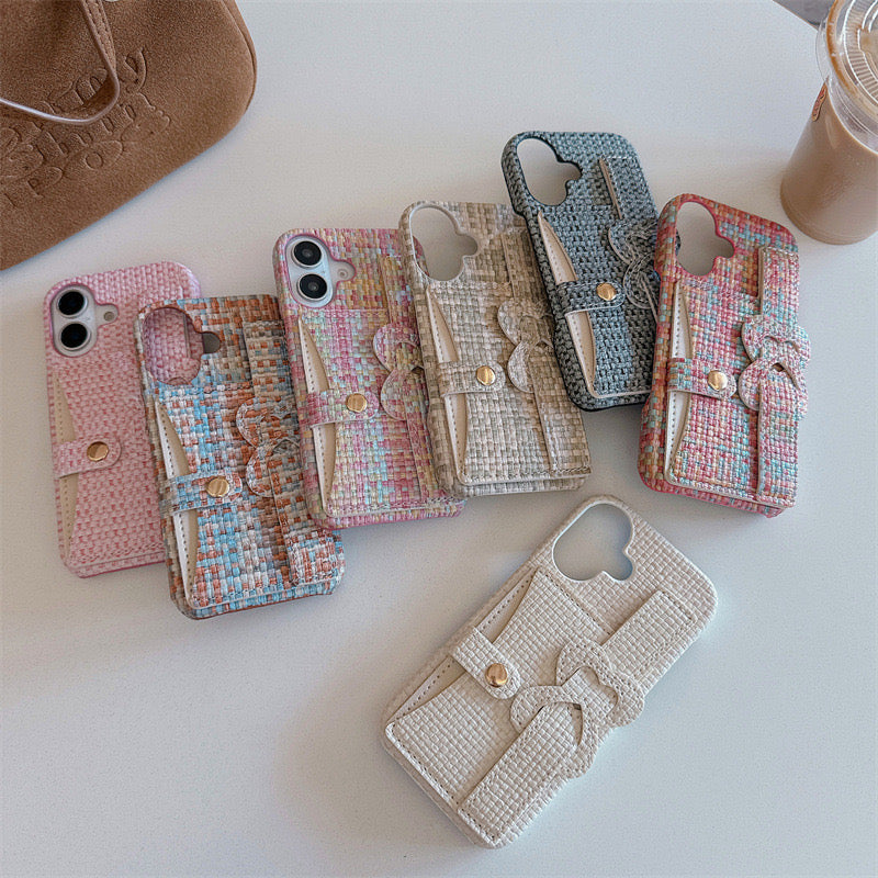 Braided pattern love card bag