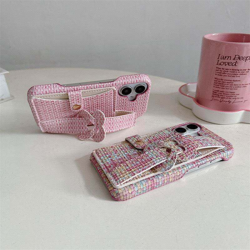 Braided pattern love card bag